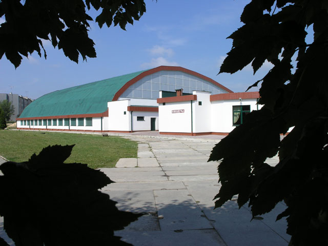 Die Sporthalle für die Katholische Universität in Lublin, Polen 