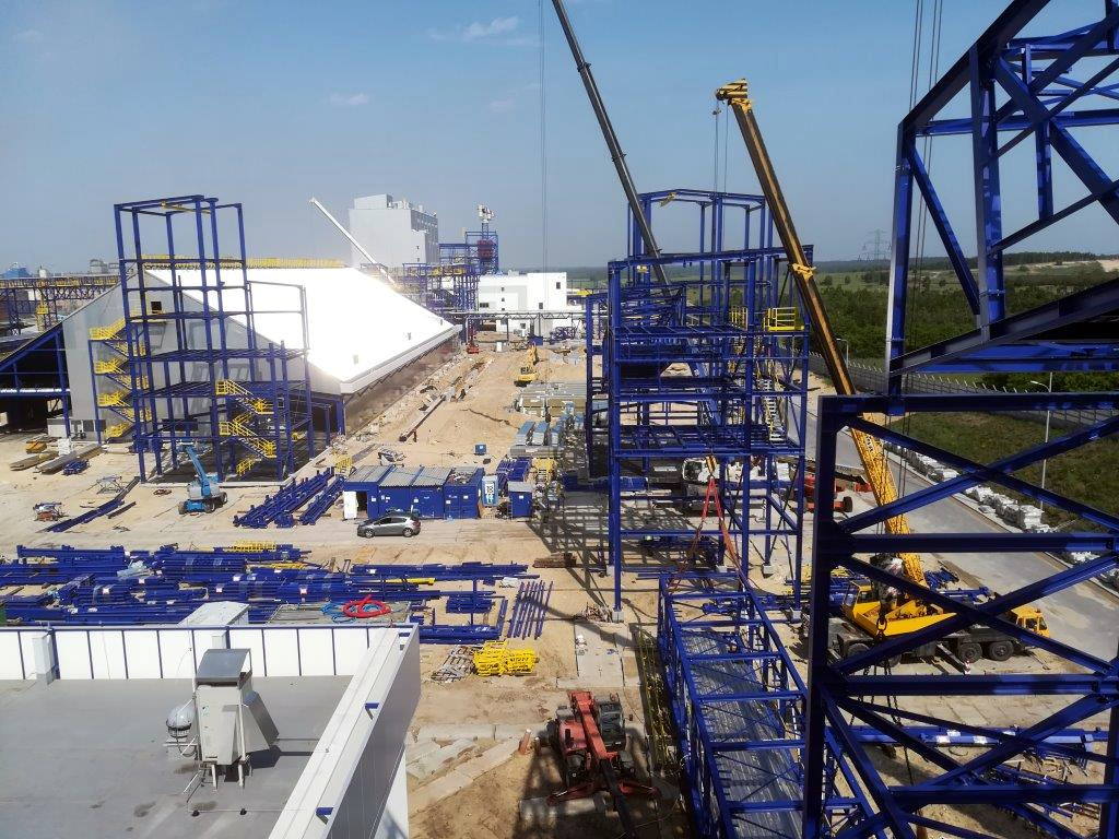 Bau der neuen Anlage für granulierte Düngemittel auf Ammoniumnitratbasis in GRUPA AZOTY Zakłady Azotowe Puławy S.A.