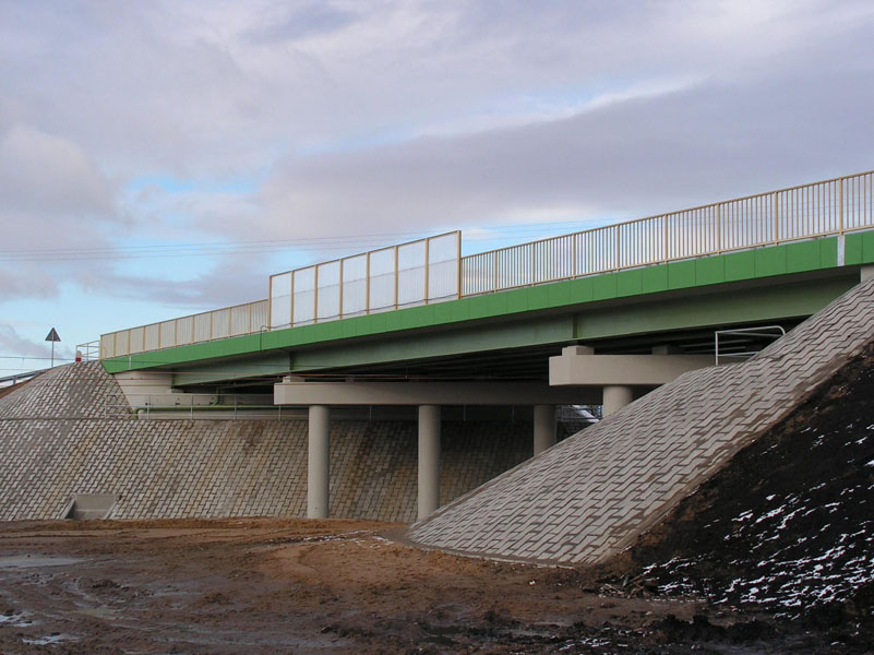 Rebuilding of the viaduct over the PKP railroads in Jamielnik, Poland 